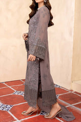 Elnaz by Flossie Unstitched 3 Piece Chiffon Vol-01 Collection'2023-E-110