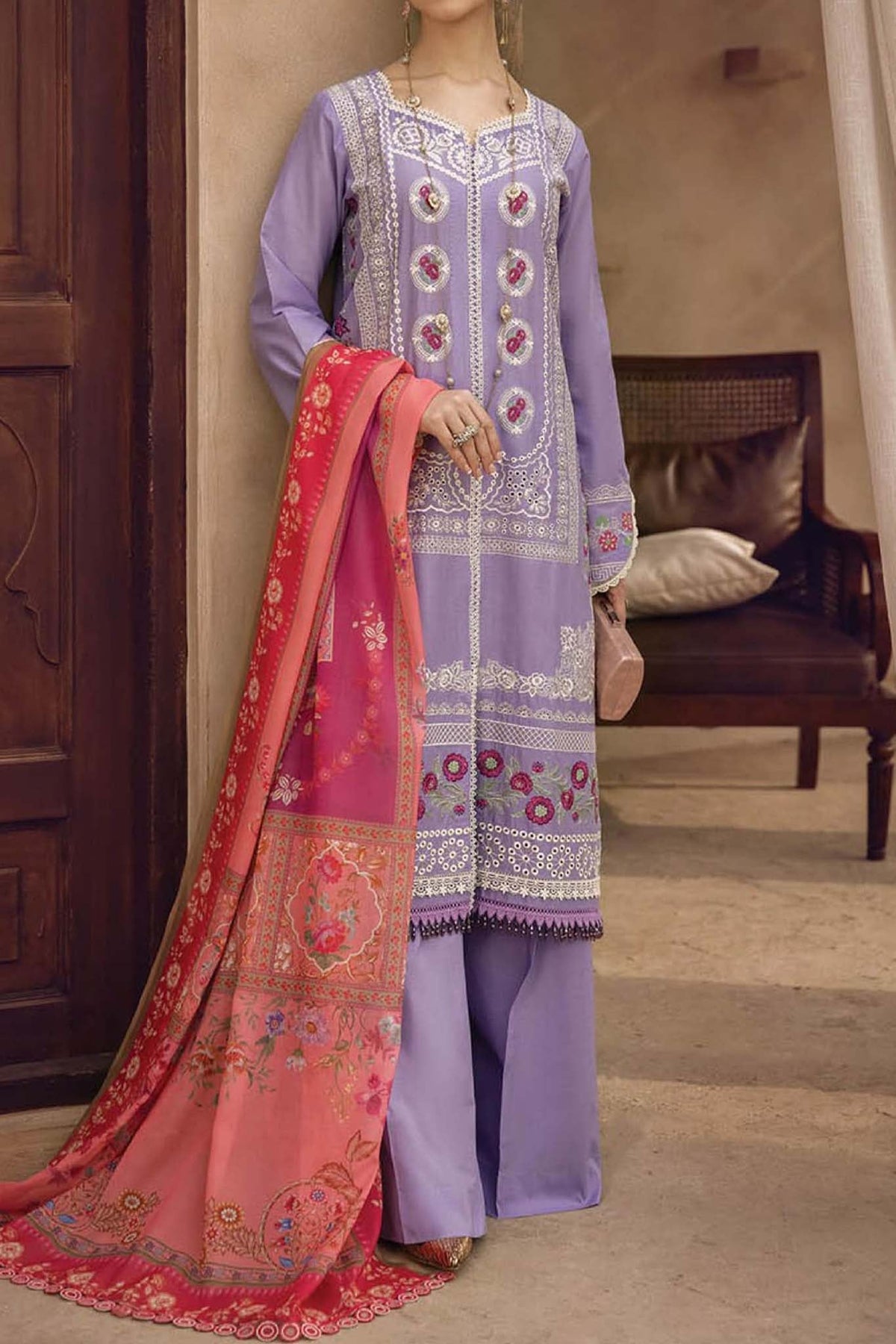 Raj Bari Unstitched 3 Piece Chikankari Collection'2023-RC-05-B