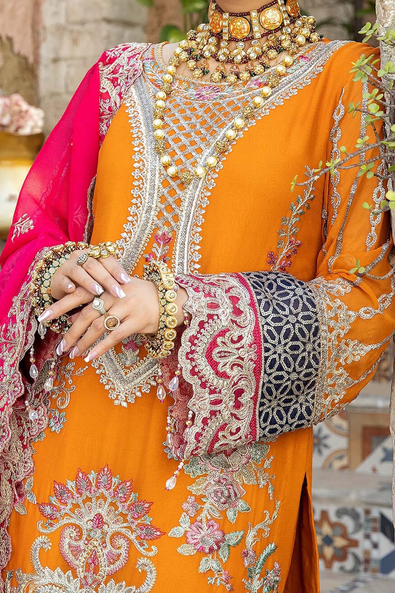 De Lambent Majestic by Imrozia Unstitched 3 Piece Chiffon Collection'2023-M-37-Marwa