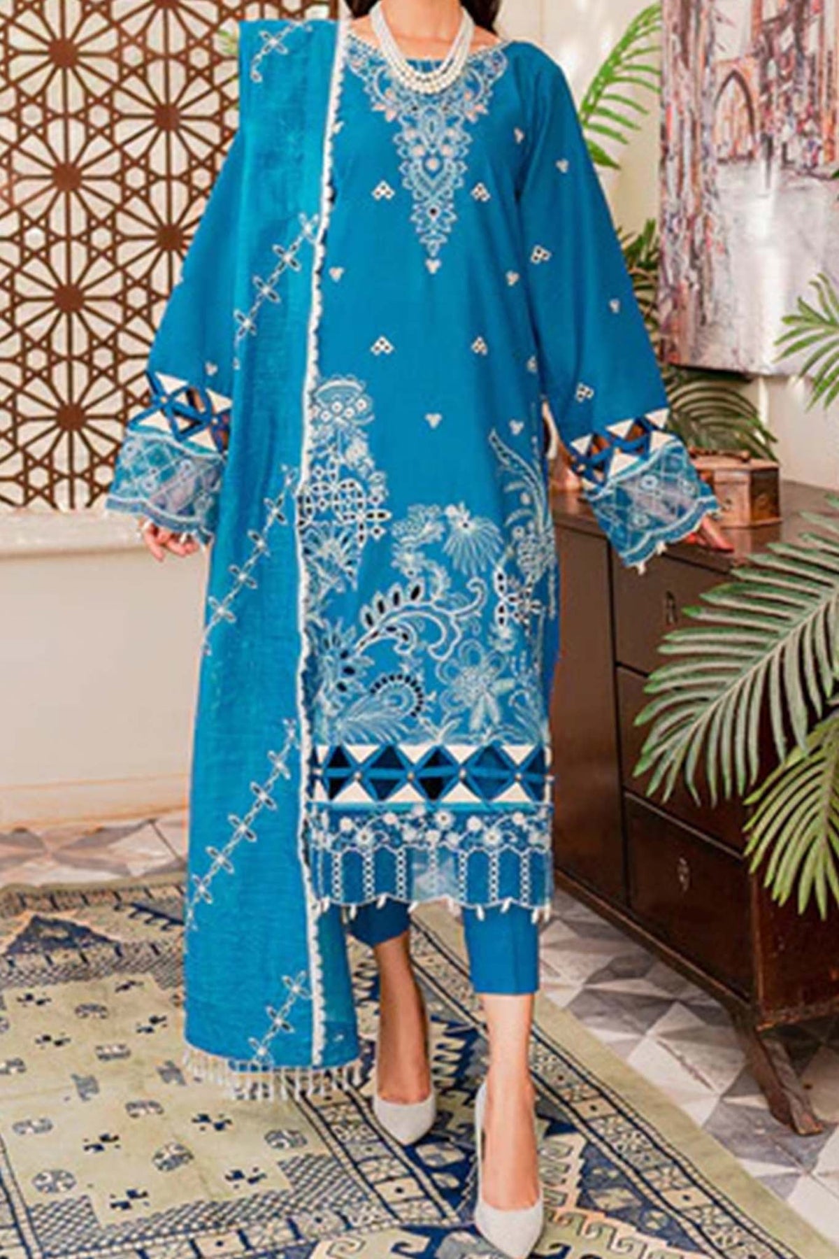 Nuray e Nazar by Parishay Unstitched 3 Piece Eid Lawn Collection'2023-NEE-02