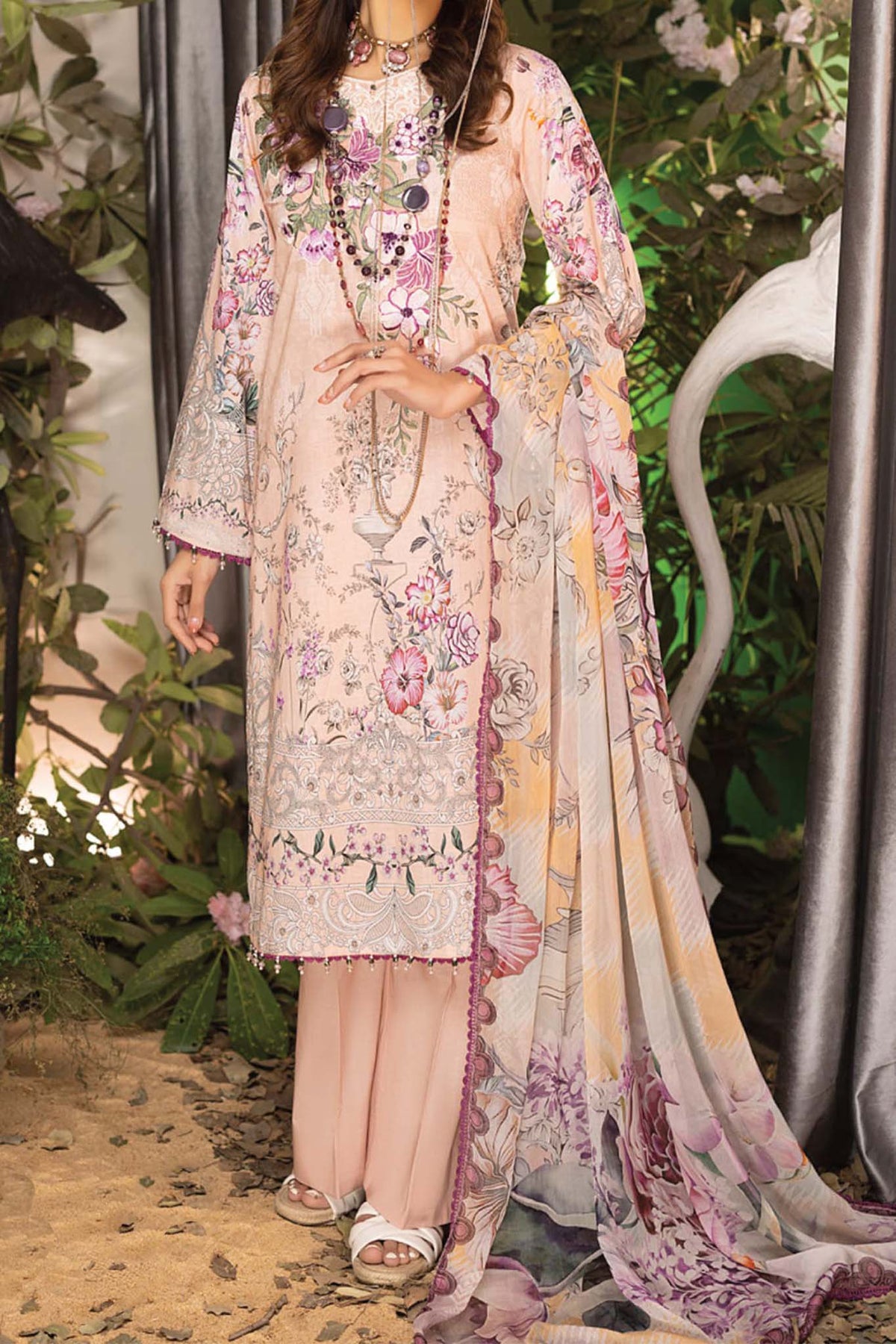 Fantasy by Adan's Libas Unstitched 3 Piece Spring Summer Lawn Collection'2023-FA-09