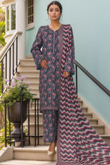 Bin Saeed Stitched 3 Piece Printed Cotton Vol-01 Collection'2025-WC-2378-Black