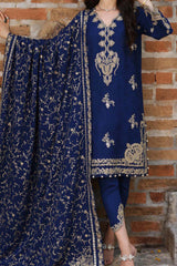 Noor by Saadia Asad Unstitched 3 Piece Luxury Winter Shawl Collection'2023-D-10