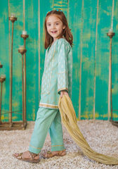 Ochre Clothing Cotton Printed 3 Pc Suit
