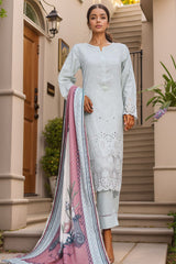 Sada Bahar Stitched 3 Piece Karandi Shawl Collection'2023-KCK-Ice