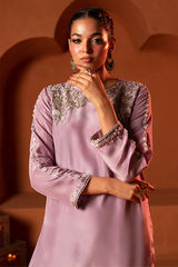 Lux Edit By Zaaviay Stitched Lavender Dreams (Three Piece)
