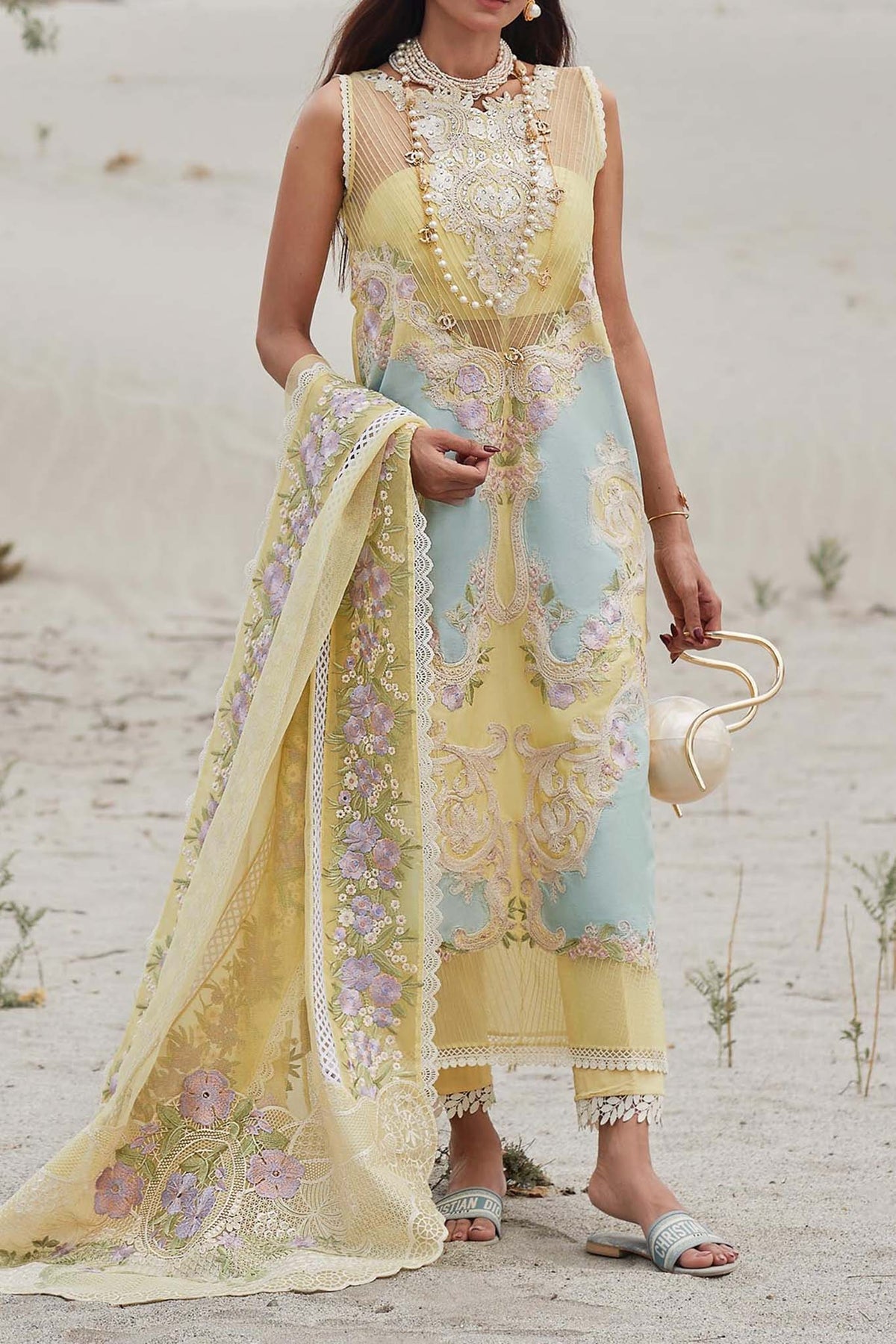 Crimson Unstitched 3 Piece Luxury Lawn Collection'2023-D-08-A-Marori Dreams