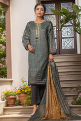 Sada Bahar Stitched 3 Piece Emb Summer Lawn Collection'2024-D-2116-Grey