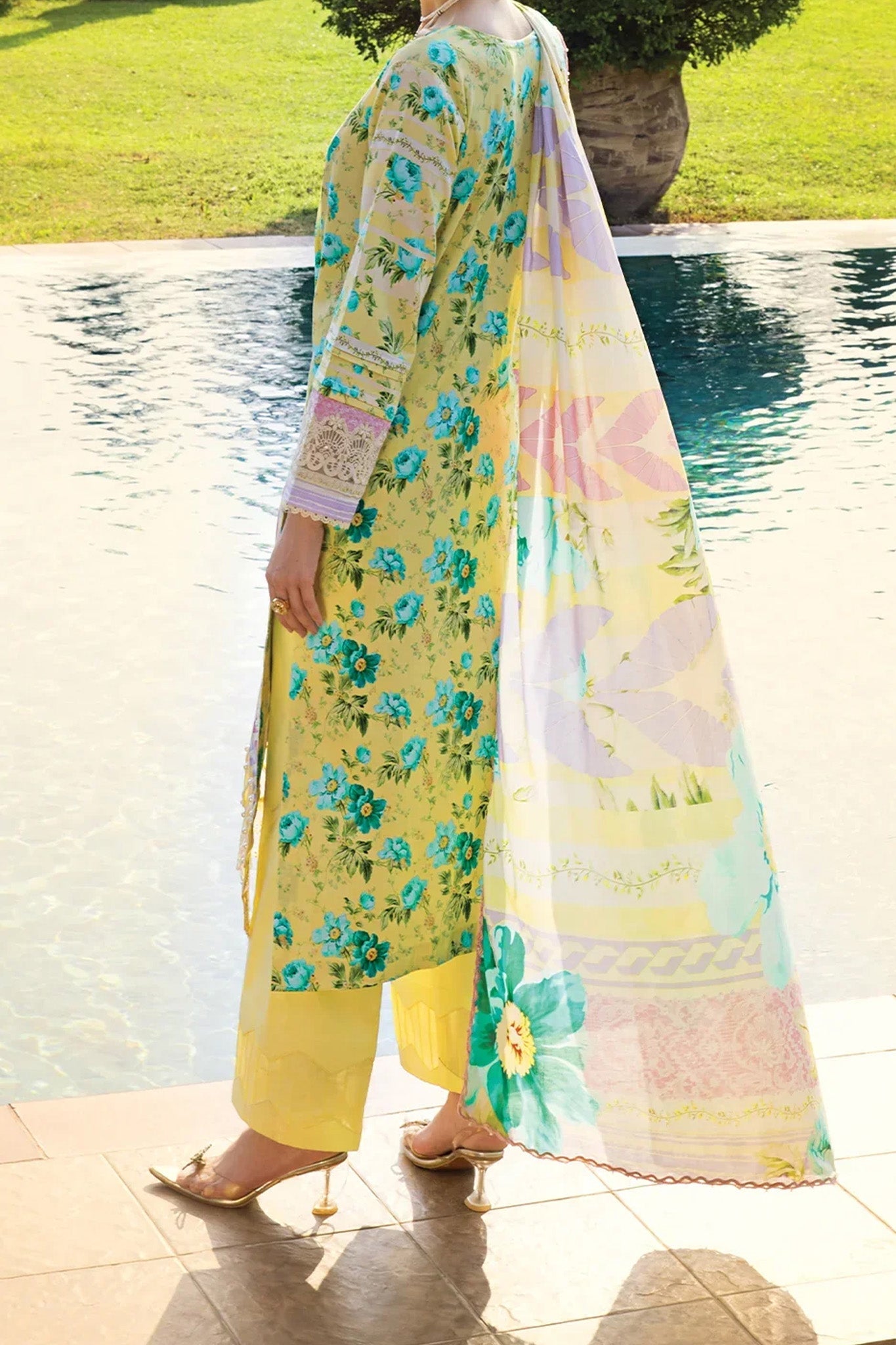 Elaf Prints Chikankari Unstitched 3 Piece Lawn Collection'2024-ECT-06-B