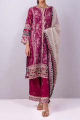 Elaf Unstitched 3 Piece Signature Emb Lawn Collection'2023-ESC-07-B