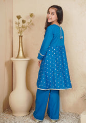 Ochre Clothing Cotton Embroidered 3 Pc Suit