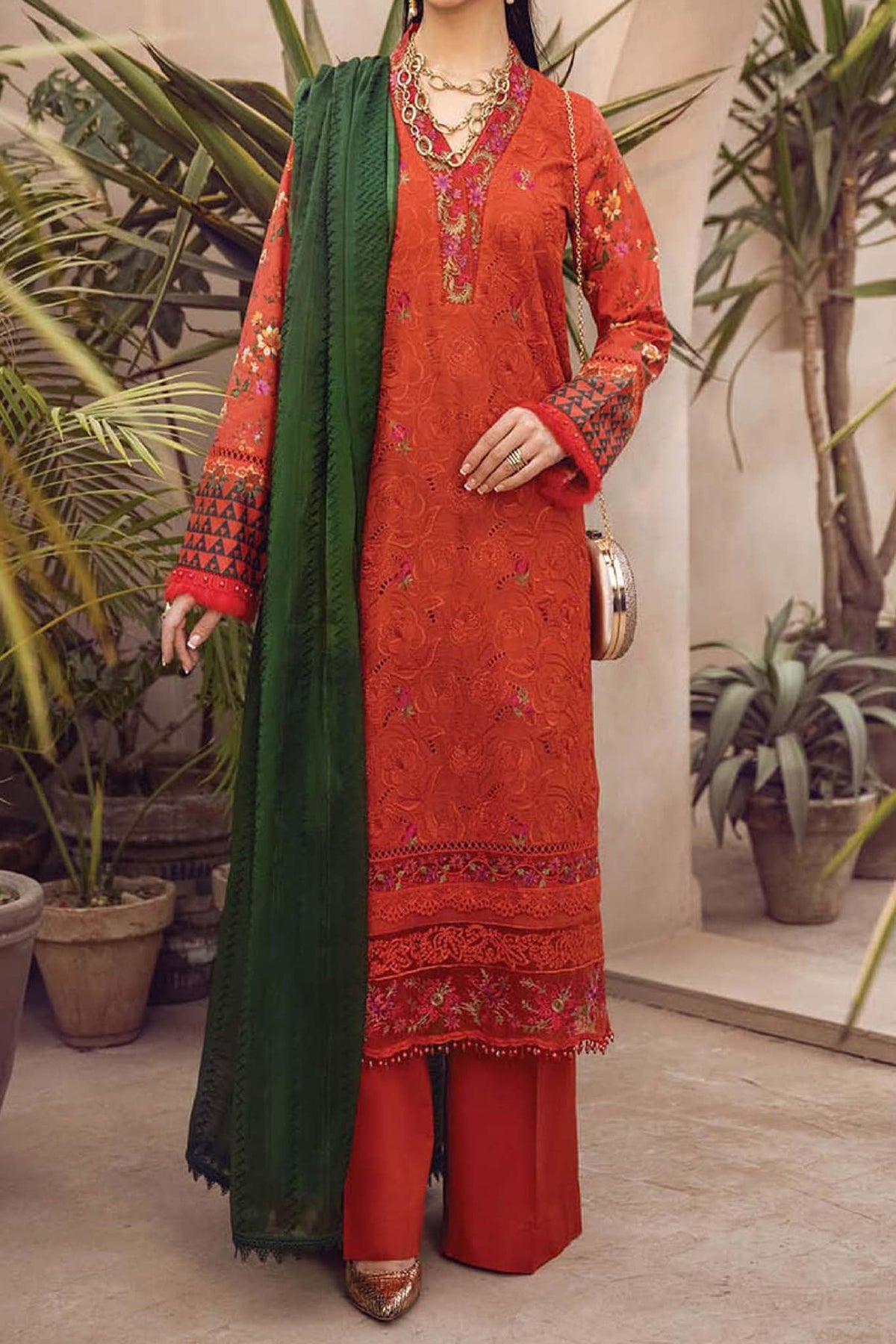 Raj Bari Unstitched 3 Piece Chikankari Collection'2023-RC-01-B