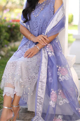 Noor By Saadia Asad Unstitched 3 Piece Luxury Chikankari Lawn'2024-D-09-B