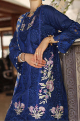 Noor By Saadia Asad Unstitched 3 Piece Luxury Chikankari Lawn'2024-D-10-B
