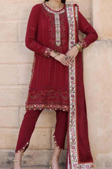 Noor by Saadia Asad Unstitched 3 Piece Luxury Winter Shawl Collection'2023-D-07