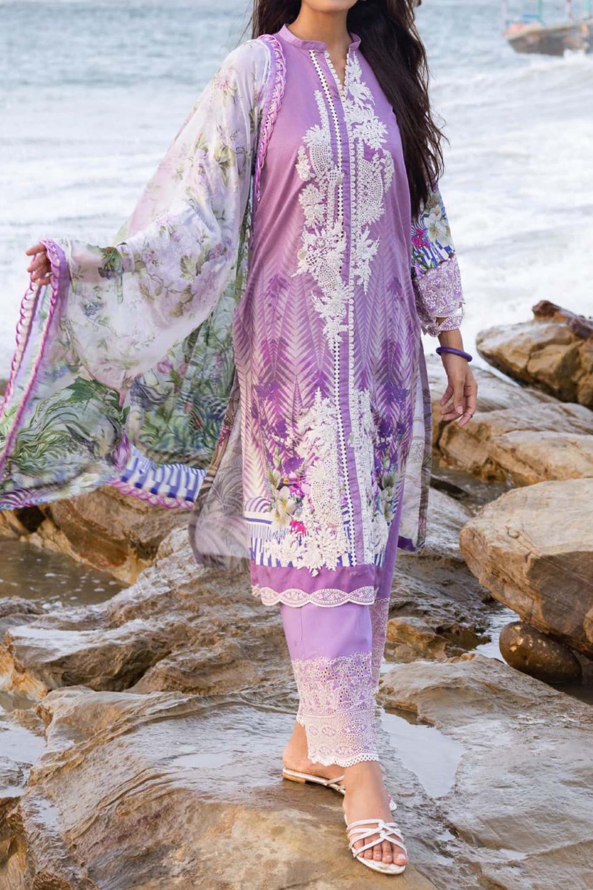 Elaf Unstitched 3 Piece Signature Emb Lawn Collection'2023-ESC-06-B