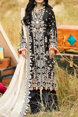 Adan's Libas Unstitched 3 Piece Lawnkari Collection'2023-L-6004