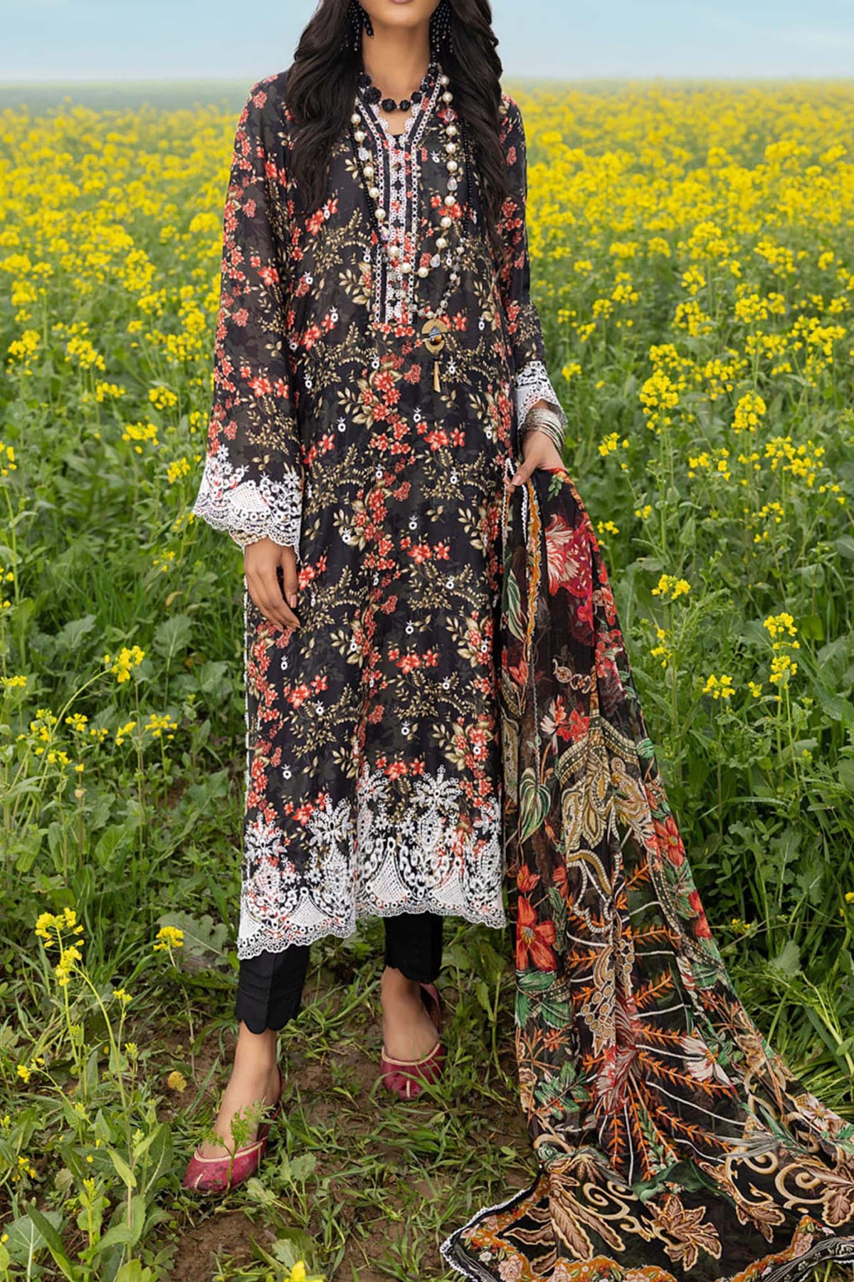 Sarson by Adan's Libas Unstitched 3 Piece Spring Summer Lawn Collection'2023-SA-05