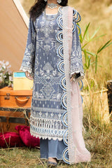 Adan's Libas Unstitched 3 Piece Lawnkari Collection'2023-L-6001