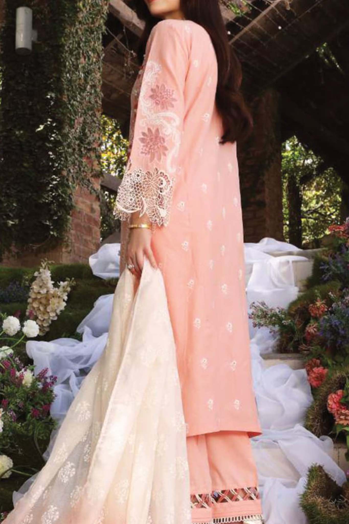 Elaf Unstitched 3 Piece Festive Chikankari Collection'2023-ECF-06