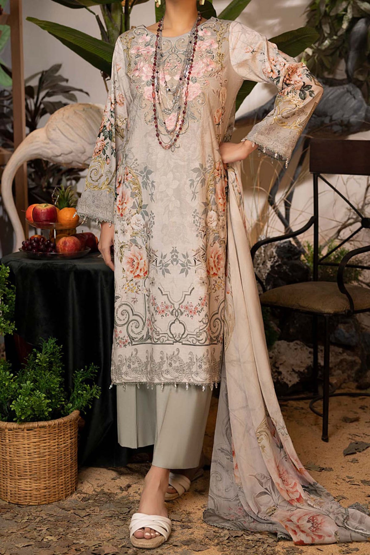 Fantasy by Adan's Libas Unstitched 3 Piece Spring Summer Lawn Collection'2023-FA-04