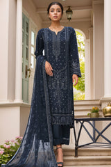 Afsany By Sada Bahar Stitched 3 Piece Luxury Formals Chiffon Vol-09 Collection'2024-CR-13-Teal