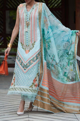 Crimson Unstitched 3 Piece Luxury Lawn Collection'2023-D-05-B-Shigar