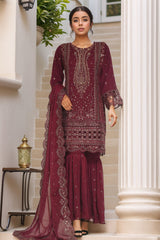 Afsany by Sada Bahar Stitched 3 Piece Luxury Chiffon Vol-11 Collection'2024-CR-28-Falsa