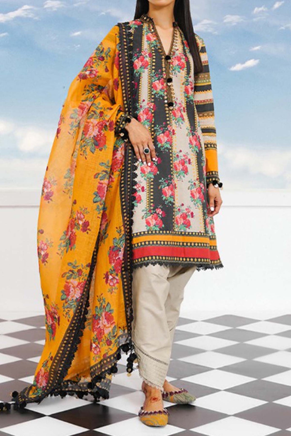 Mahay by Sana Safinaz Unstitched 3 Piece Summer Lawn Collection'2023-SSM-24-B
