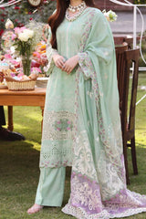 Elaf Unstitched 3 Piece Festive Chikankari Collection'2023-ECF-05