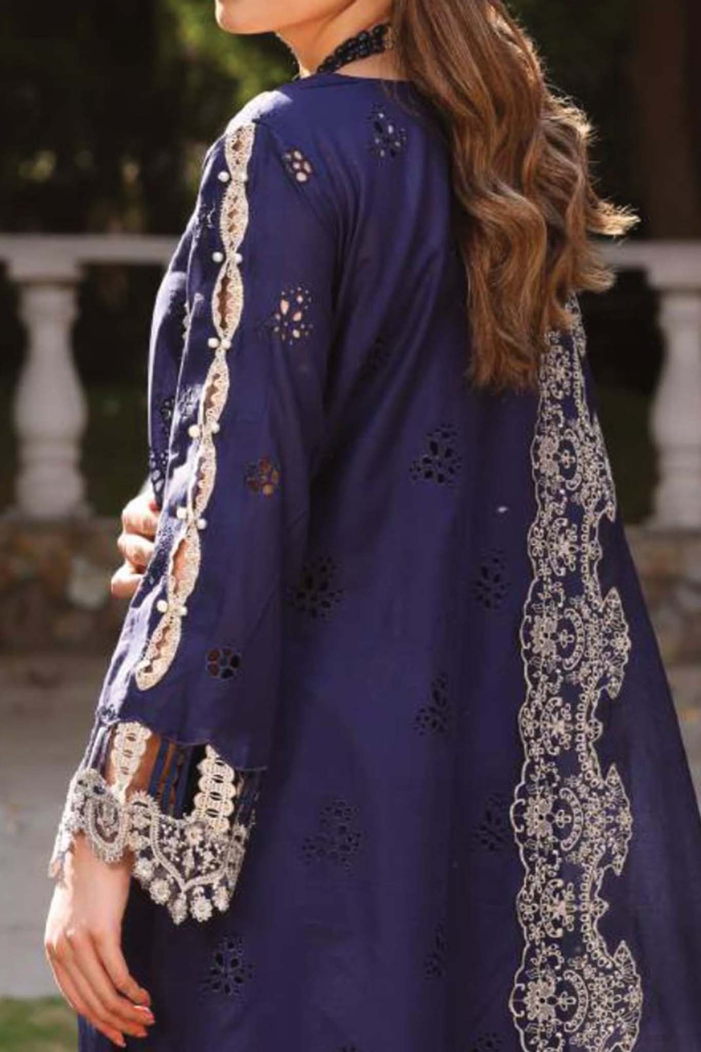 Elaf Unstitched 3 Piece Festive Chikankari Collection'2023-ECF-04-B