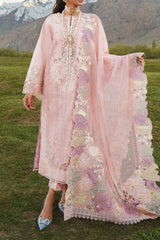 Crimson Unstitched 3 Piece Luxury Lawn Collection'2023-D-04-B-Pleated Perfection