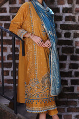 Noor by Saadia Asad Unstitched 3 Piece Luxury Winter Shawl Collection'2023-D-04