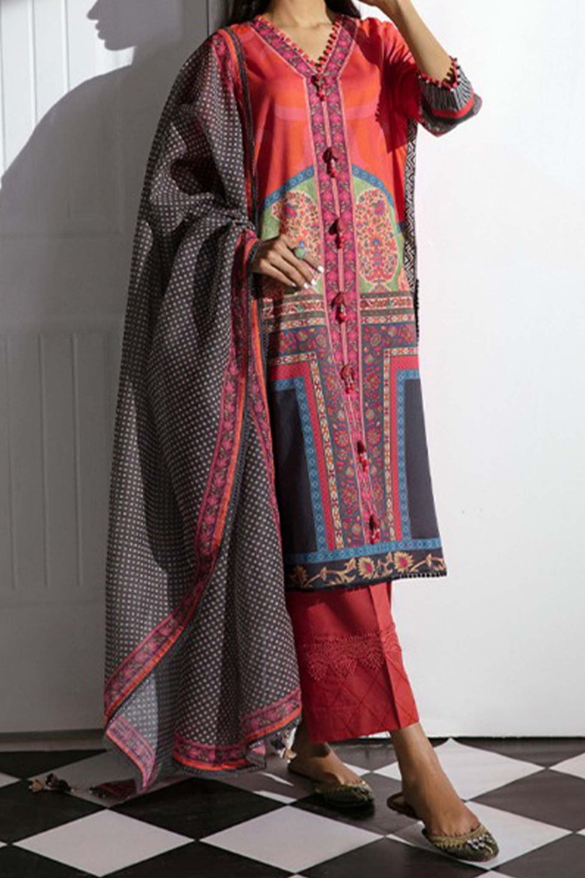 Mahay by Sana Safinaz Unstitched 3 Piece Summer Lawn Collection'2023-SSM-22-A