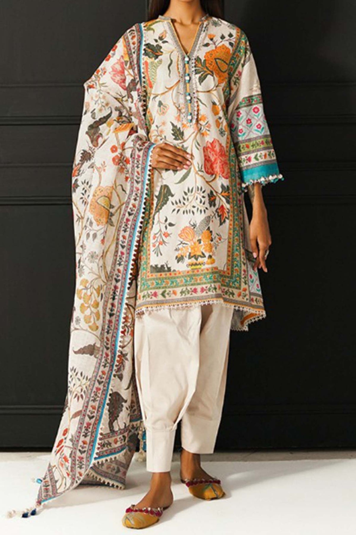 Mahay by Sana Safinaz Unstitched 2 Piece Summer Lawn Collection'2023-SSM-21-B