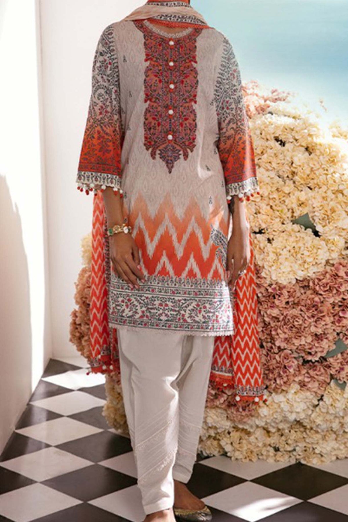 Mahay by Sana Safinaz Unstitched 2 Piece Summer Lawn Collection'2023-SSM-19-B