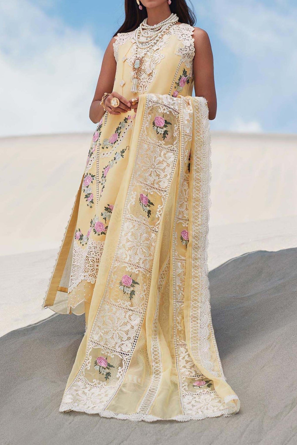 Crimson Unstitched 3 Piece Luxury Lawn Collection'2023-D-03-A-Serendipity