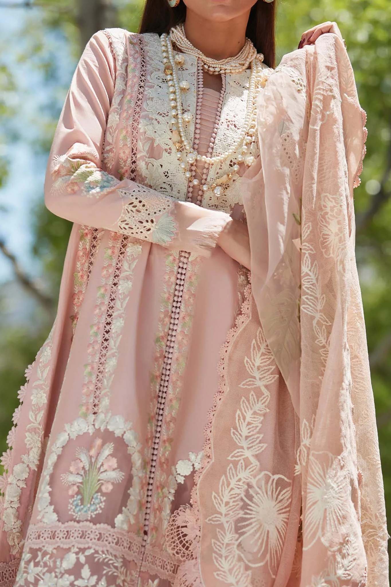 Crimson Unstitched 3 Piece Luxury Lawn Collection'2023-D-02-B-Chikkankari Affair