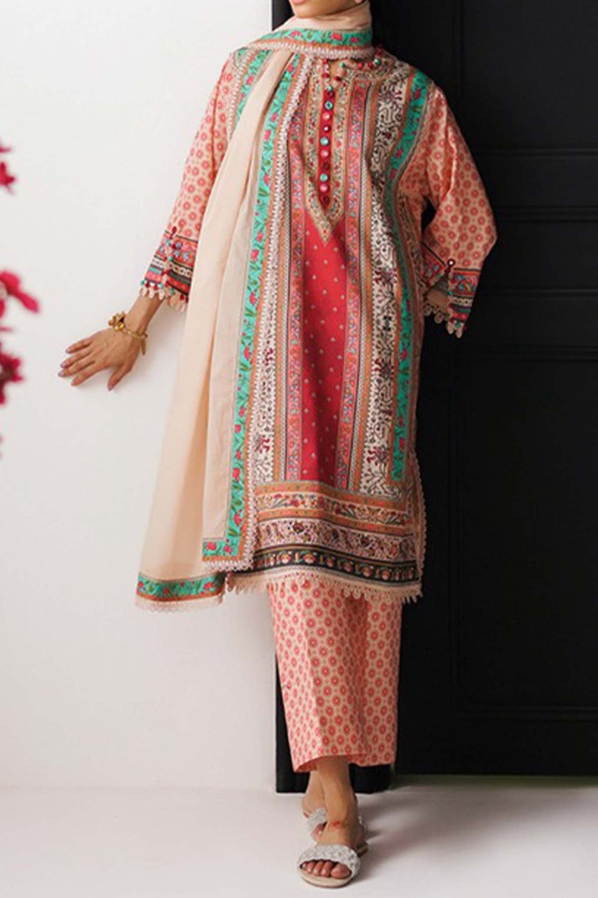 Mahay by Sana Safinaz Unstitched 3 Piece Summer Lawn Collection'2023-SSM-18-A