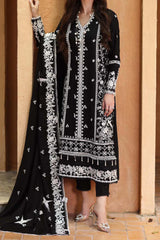 Noor by Saadia Asad Unstitched 3 Piece Luxury Winter Shawl Collection'2023-D-01