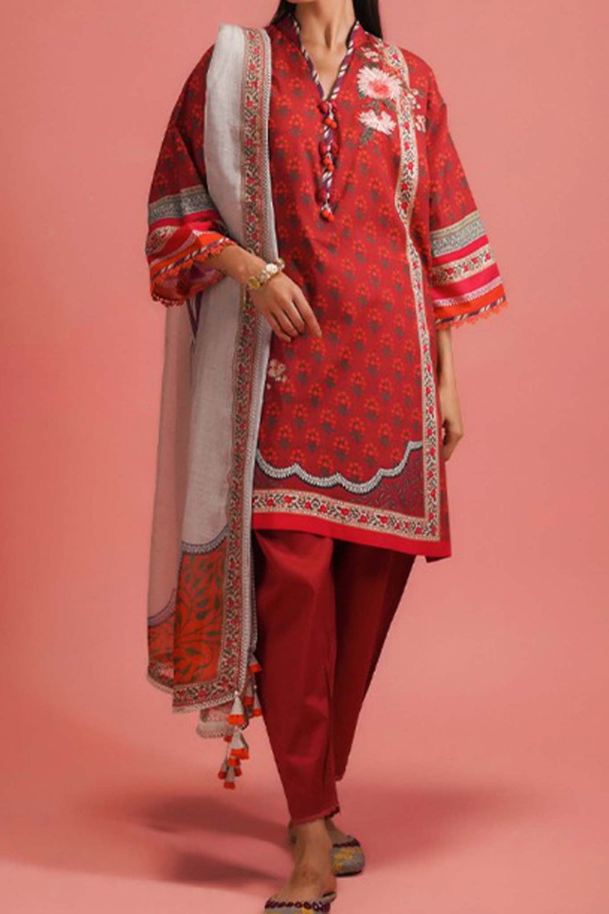 Mahay by Sana Safinaz Unstitched 2 Piece Summer Lawn Collection'2023-SSM-17-A