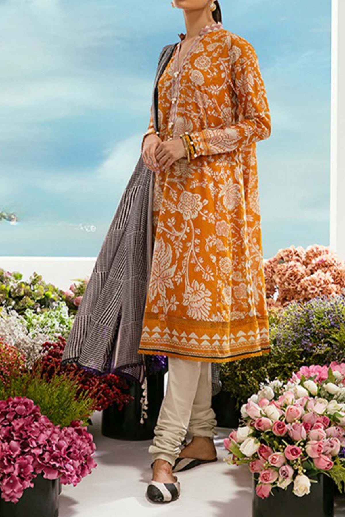 Mahay by Sana Safinaz Unstitched 2 Piece Summer Lawn Collection'2023-SSM-16-B