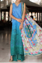 Noor By Saadia Asad Unstitched 3 Piece Luxury Chikankari Lawn'2024-D-05-B