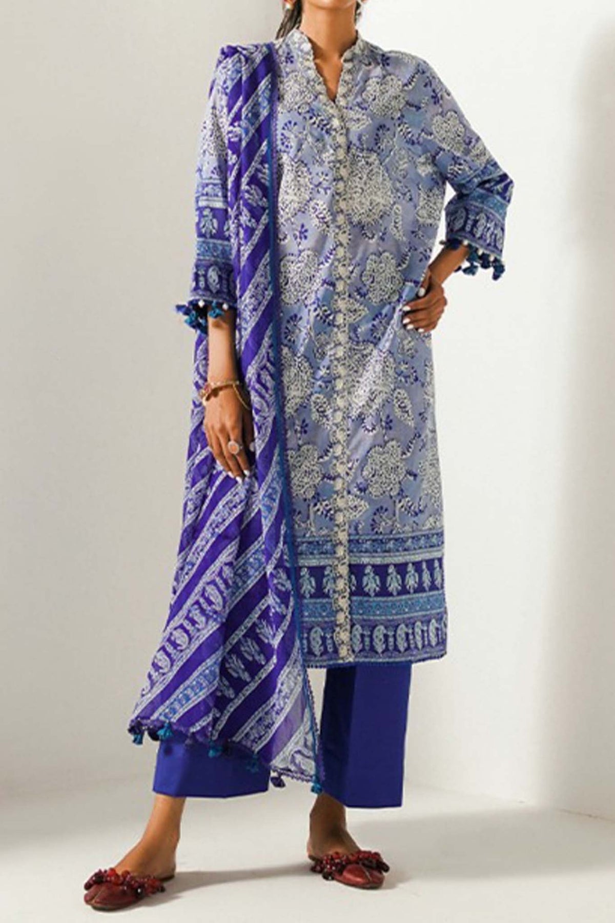 Mahay by Sana Safinaz Unstitched 3 Piece Summer Lawn Collection'2023-SSM-08-A