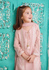 Ochre Clothing Chiffon Embroidered 3 Pc Suit