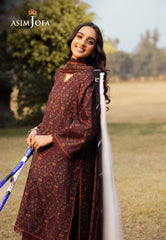 Asim Jofa Prints Unstitched Drop 2 Ajubj-28 Printed Lawn 3 Pc