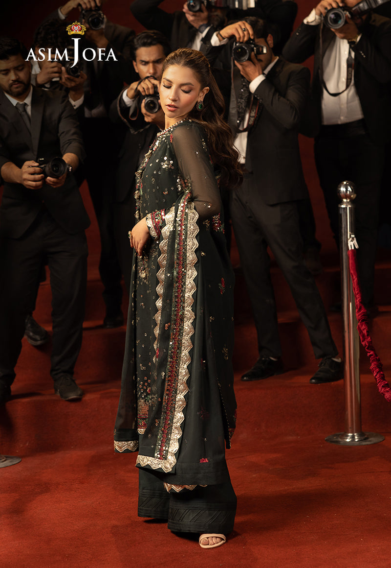 Asim Jofa Luxury Festive Drop 3 Ajllf-17 Embroidered Chiffon 3 Pcs