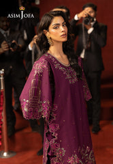 Asim Jofa Luxury Festive Drop 3 Ajllf-09 Embroidered Lawn Silk 2 Pcs