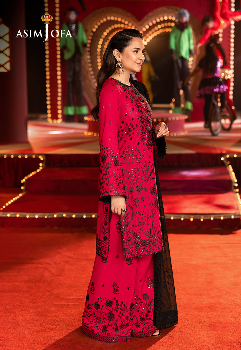 Asim Jofa LUXURY FESTIVE DROP 2 Ajlf-11 Embroidered Boski Silk 3 Pcs