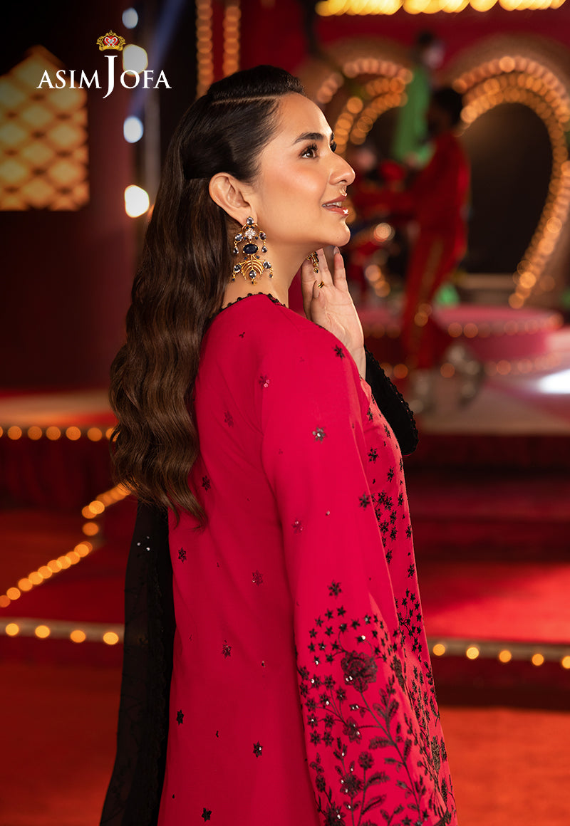 Asim Jofa LUXURY FESTIVE DROP 2 Ajlf-11 Embroidered Boski Silk 3 Pcs